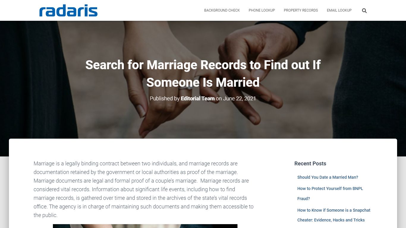 How to Find Out if Someone Is Married: The Secret Tips for 2021 - Radaris